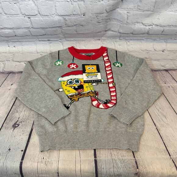 Andy and Evan SpongeBob SquarePants Christmas Sweater - Picture 1 of 3